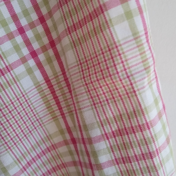 TailorByrd XL Fuchsia Lime Plaid Mens Shirt - Picture 6 of 7